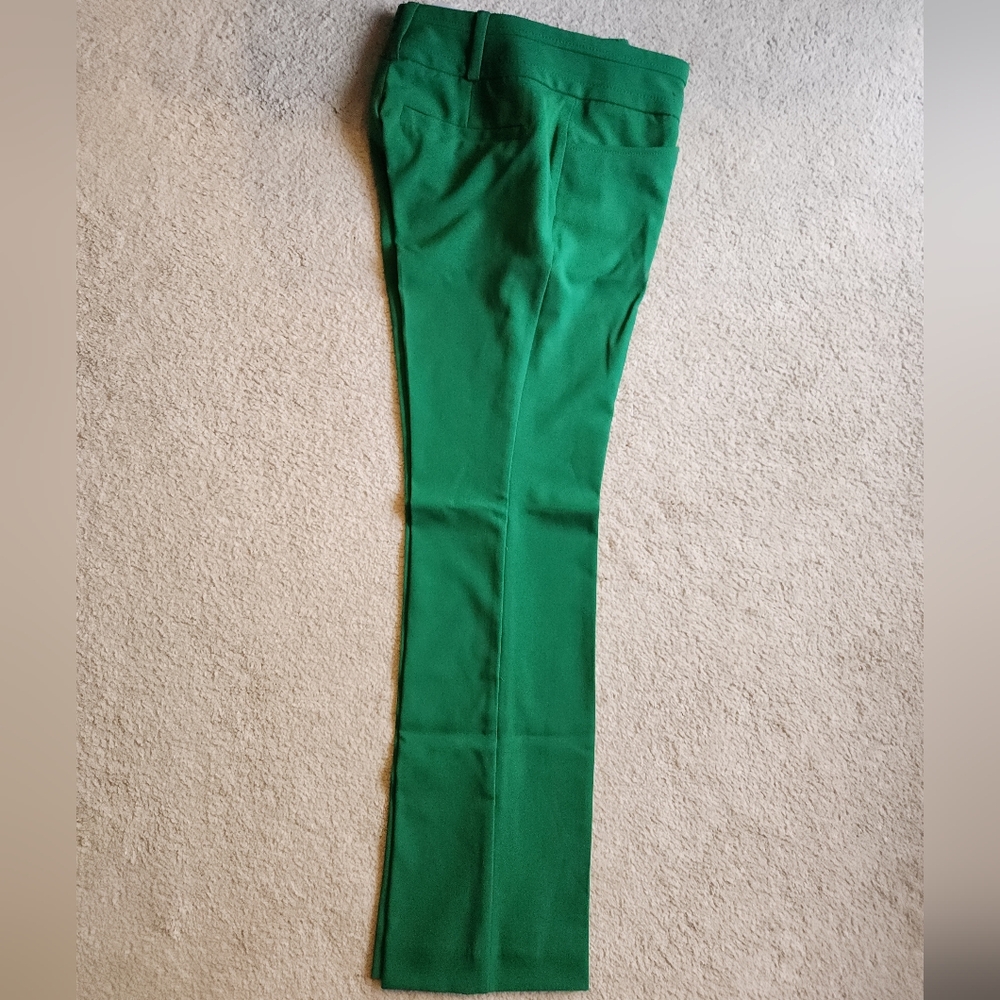 New York & Company Vibrant Green Petite Slacks
